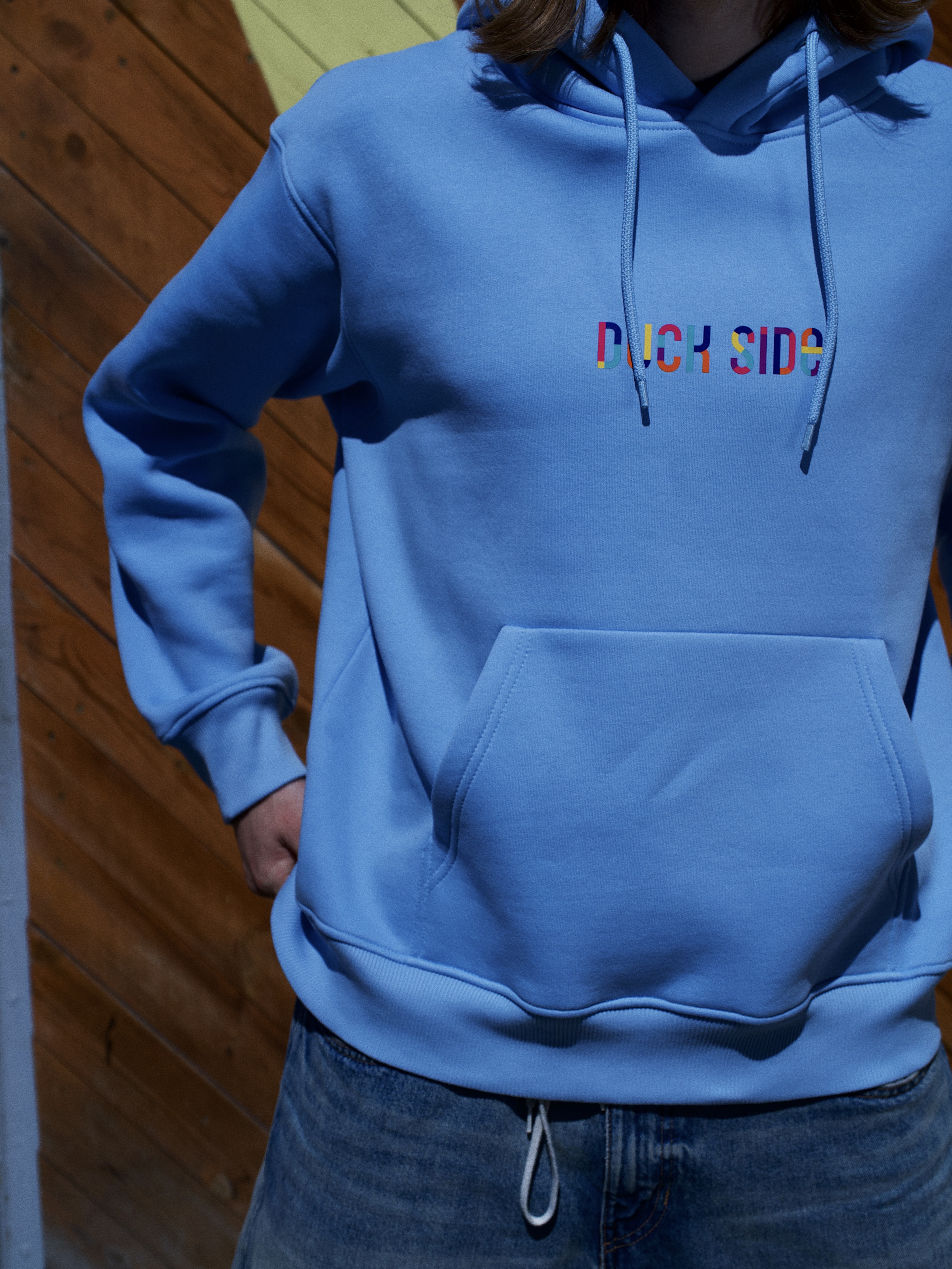 Hoodie Duck Side / blue - picture  - 5