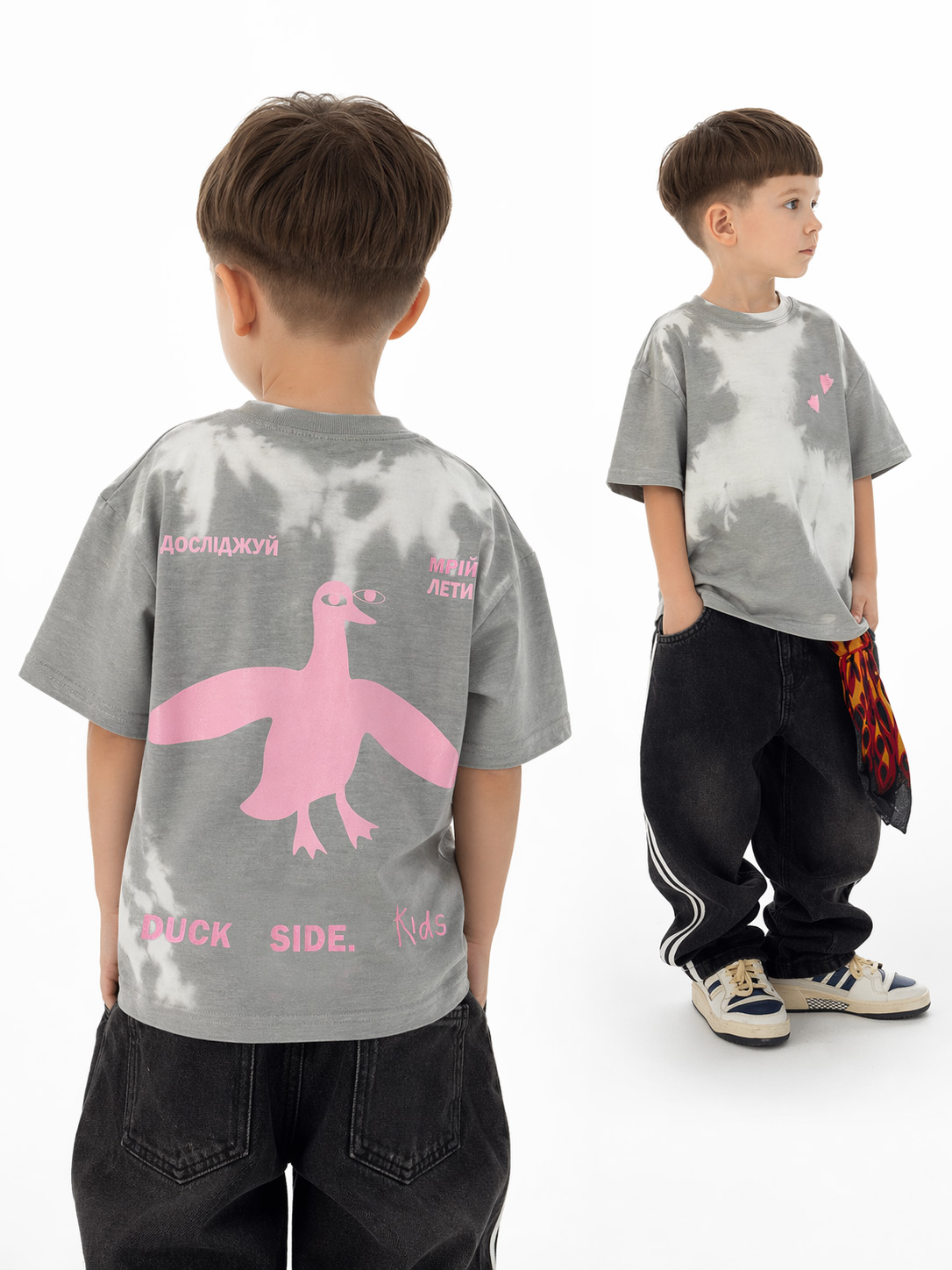 kids t-shirt / DUCK SIDE - picture  - 1